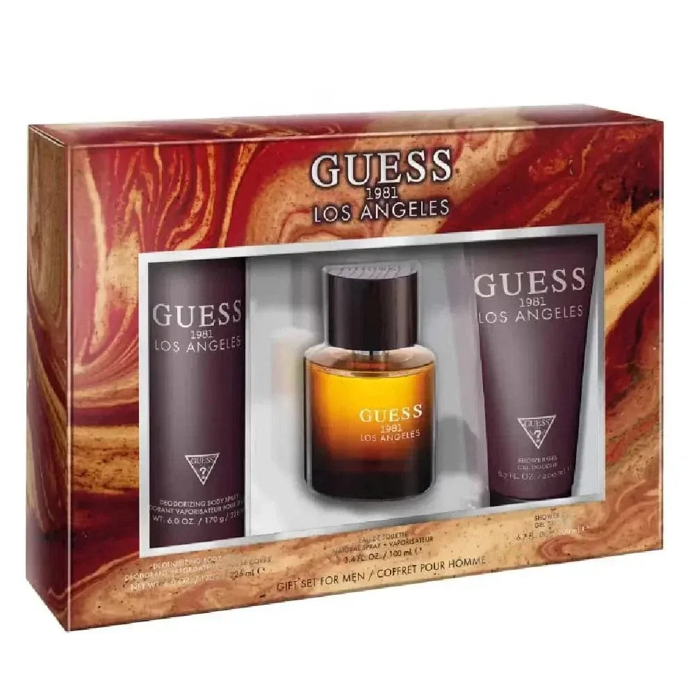 1981 Los Angeles By Guess For Men (3pc Set Gift)
