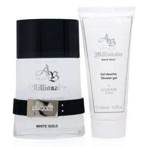 AB Spirit Millionaire White Gold de Lomani para hombre (set de regalo de 2 piezas)