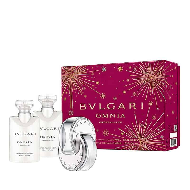 Omnia Crystalline (3pc Gift Set) By Bvlgari For Women 1.35 oz EDT